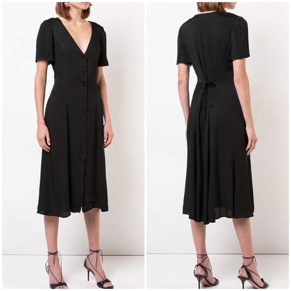Reformation locklin dress - Black - Picture 5 of 6